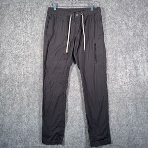 Vuori Ripstop Climber Pants Mens 30x30 Medium Gray Elastic Waist Drawstring